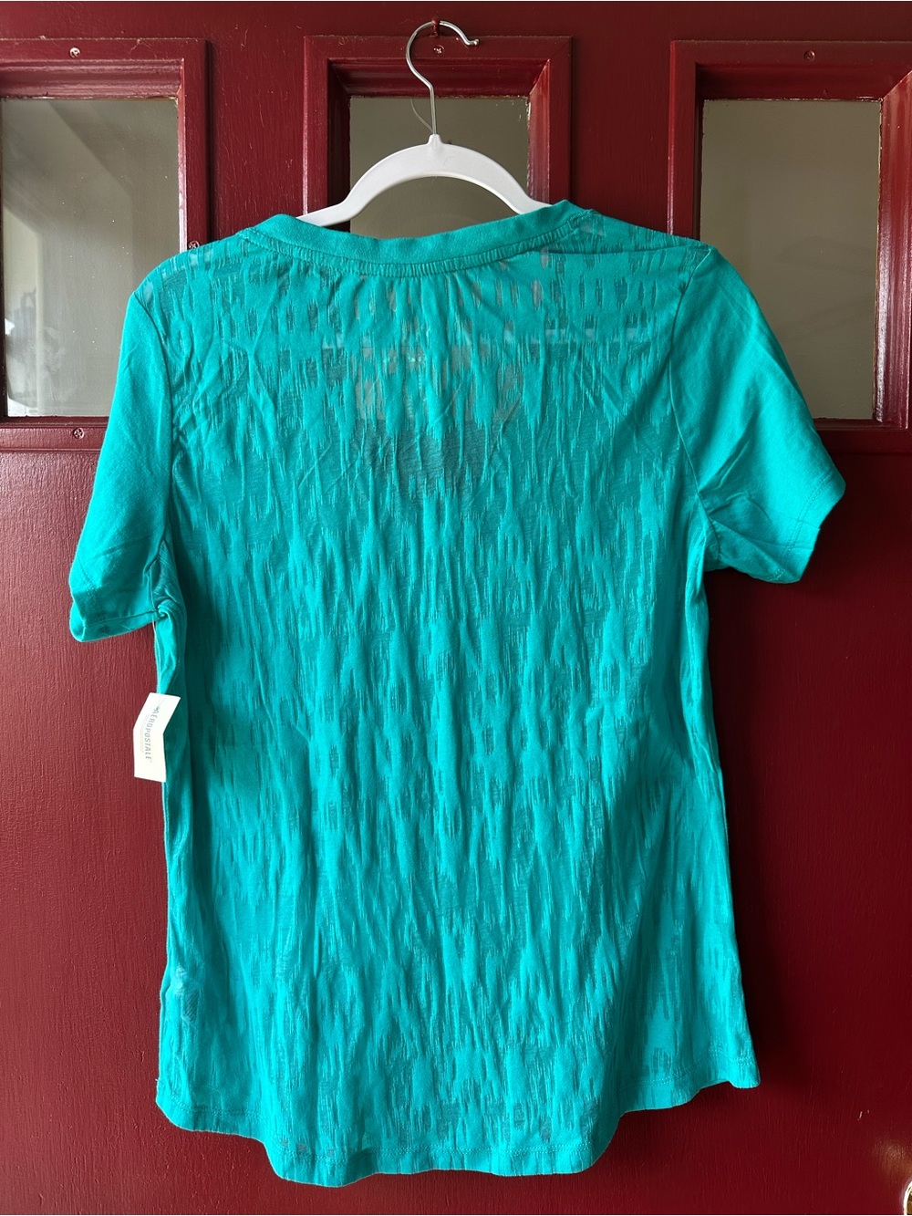 Aeropostale Teal V-Neck Logo Tee - Picture 3 of 5